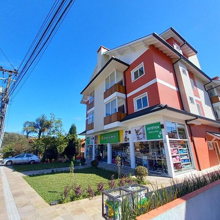Gramado - Apartamento Aconchegante Com Lareira E Churrasqueira Экстерьер фото